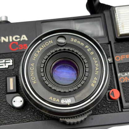 ジャンク品 Konica コニカ C35 EF フィルムカメラ カメラ コンパクト ヴィンテージ ピッカリコニカ 中古 W1