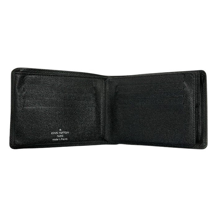 LOUIS VUITTON ルイヴィトン タイガ ポルトフォイユ フロリン 財布 メンズ 二つ折り パスケース 小銭入れ付き ブラック M31112 中古 T1