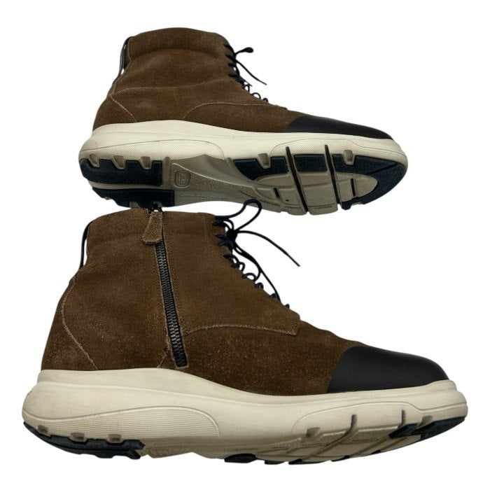 Salvatore Ferragamo サルヴァトーレ フェラガモ スエード ハイカット スニーカー 7.5(約25.5cm) 靴 シューズ メンズ ブラウン 中古 W4