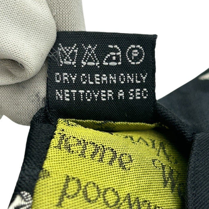 Vivienne Westwood MAN ヴィヴィアンウエストウッド メン ソードアーム 小紋柄 チェック柄 ブラック グレー ネクタイ ビジネス 総柄 メンズ ファッション 中古 W４