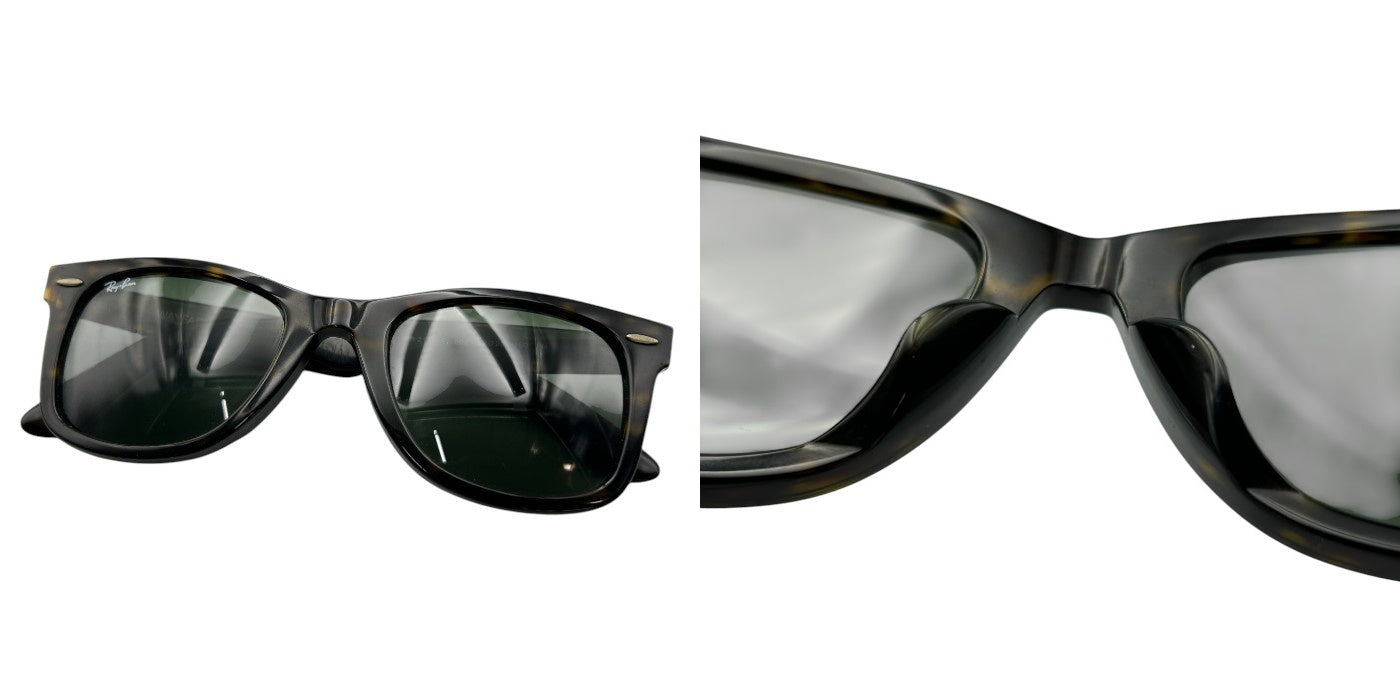 Ray・Ban レイバン サングラス べっ甲 RB2140-F メガネ 眼鏡 メンズ WAYFARER ウェイファーラー 中古 W４