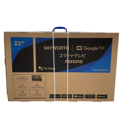 SKYWORTH 32インチ チューナーレススマートテレビ F32S21Q オウガジャパン ネットフリックス Google TV Bluetooth 中古 R1