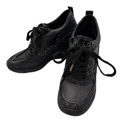 +diana +ダイアナ スニーカー 24.5cm IF 49544 靴 シューズ 厚底 レディース ラメ 中古 W４