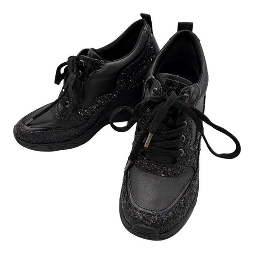 +diana +ダイアナ スニーカー 24.5cm IF 49544 靴 シューズ 厚底 レディース ラメ 中古 W４