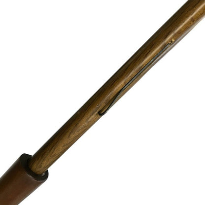 雨傘 レディース 手開き式 長傘 花柄 16本骨 レザーハンドル ベージュ/ブラウン 中古 T1