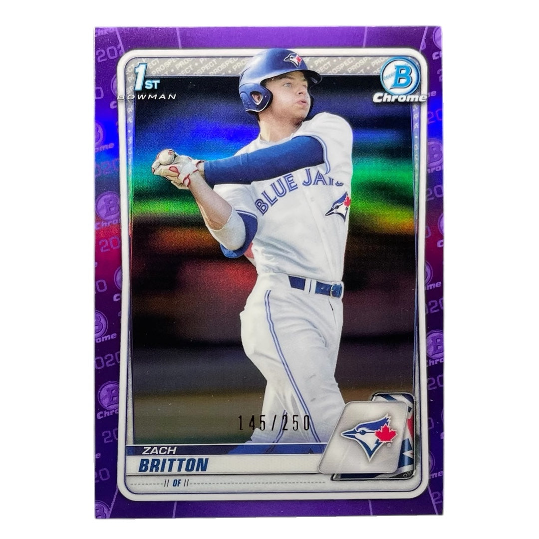 TOPPS MLBカード BOWMAN CHROME 1ST ZACH BRITTON TORONTO BLUE JAYS /250 #BD-158 中古 IT2