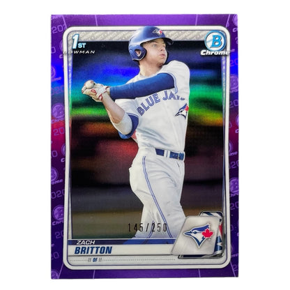 TOPPS MLBカード BOWMAN CHROME 1ST ZACH BRITTON TORONTO BLUE JAYS /250 #BD-158 中古 IT2