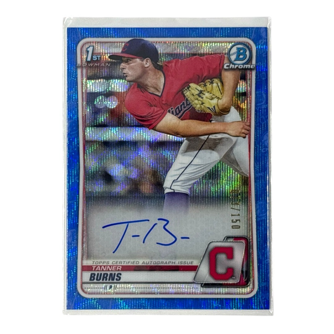 TOPPS MLBカード BOWMAN CHROME 1ST TANNER BURNS CLEVELAND INDIANS /150 #CDA-TB 中古 IT1