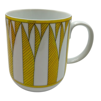 未使用品 SOLEILD’HERMES ソレイユ ドゥ エルメス マグカップ No.2 046131P ブランド 洋食器 幾何学模様 おしゃれ 中古 W４