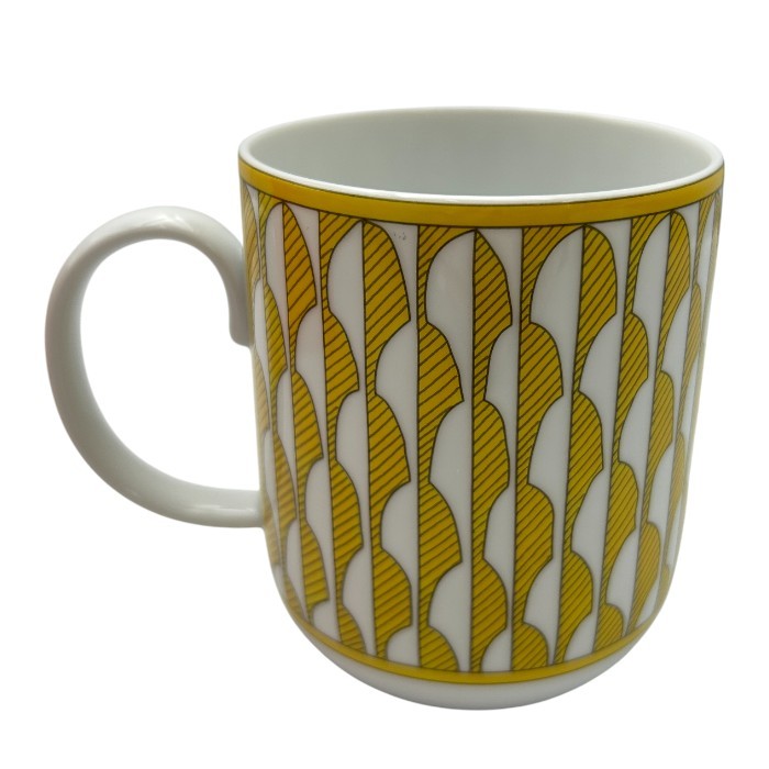 未使用品 SOLEILD’HERMES ソレイユ ドゥ エルメス マグカップ No.1 046031P ブランド 洋食器 幾何学模様 おしゃれ 中古 W４