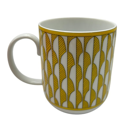 未使用品 SOLEILD’HERMES ソレイユ ドゥ エルメス マグカップ No.1 046031P ブランド 洋食器 幾何学模様 おしゃれ 中古 W４