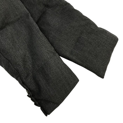 EMPORIO ARMANI JEANS エンポリオアルマーニ ジーンズ ダウンコート メンズ ハーフ ロング シンプル 無地 グレー Sサイズ L15GK 中古 T1