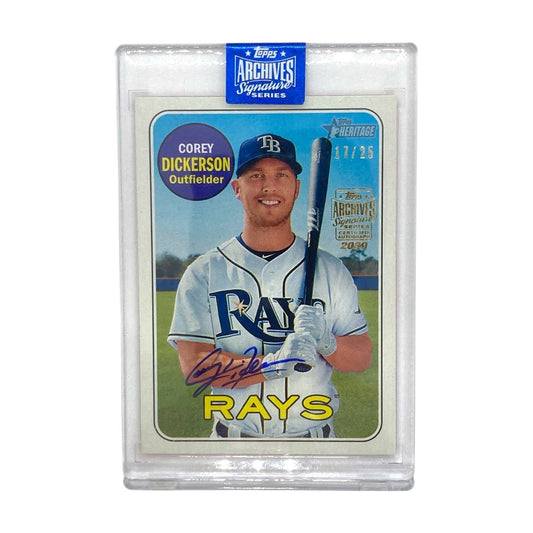 TOPPS MLBカード HERITAGE COREY DICKERSON RAYS 17/25 #88 中古 IT2