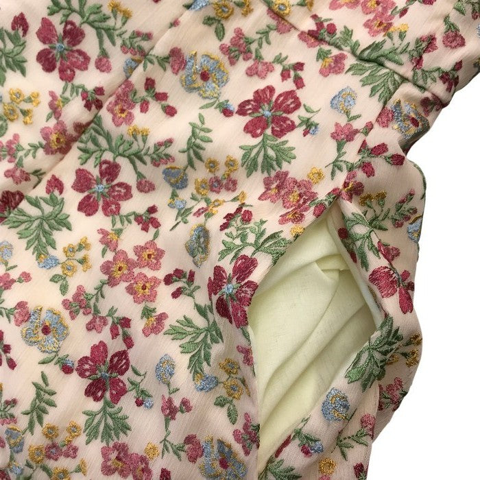 TOCCA トッカ WOODHAM EMB ワンピース レディース ドレス ポリエステル ノースリーブ 刺繍 花柄 ご家庭で水洗い可 ピンク サイズ2 OPTOIM0340 中古 T1