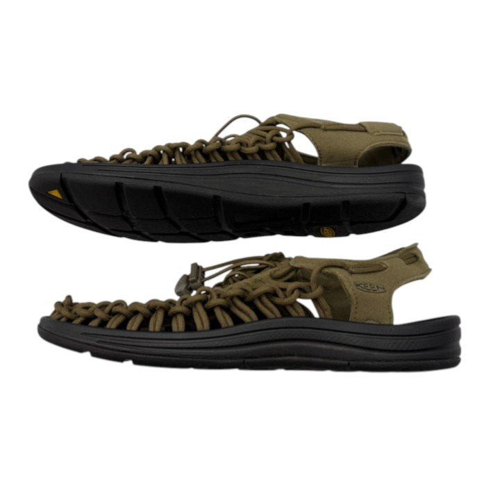 KEEN キーン UNEEK ユニーク ダークオリーブ サンダル 27cm 1023381 メンズ 夏 オープンエア・スニーカー 靴 シューズ 中古 W４