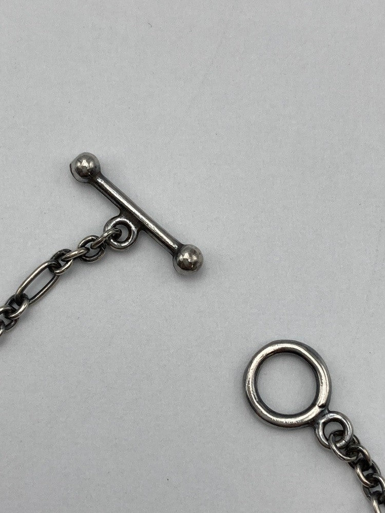 GEORG JENSEN ジョージジェンセン 2001年 ヘリテージ イヤーネックレス SV925 琥珀 中古 D4