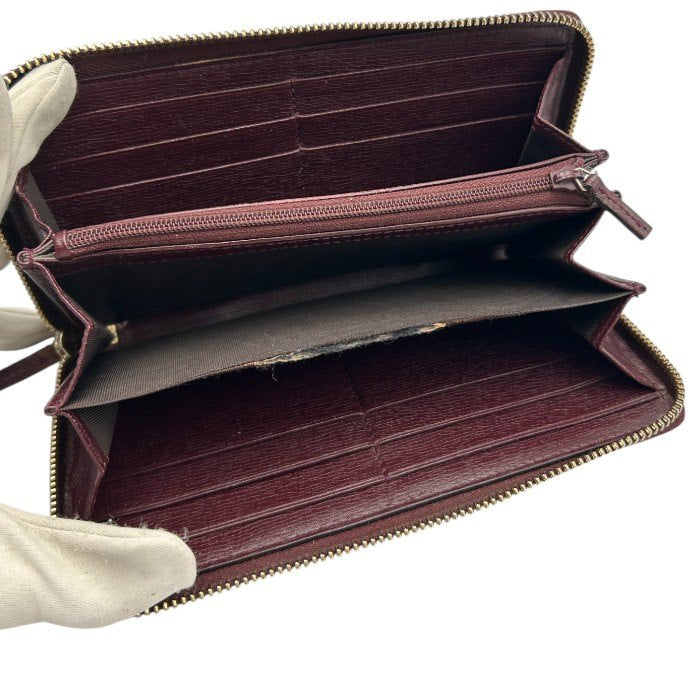 GUCCI グッチ 財布 309705 AV61G 5009 BETTY ハートプリントレザー 長財布 ラウンドファスナー レディース ハート ブランド かわいい 中古 W４