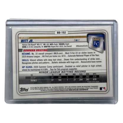 TOPPS MLBカード BOWMAN CHROME BOBBY WITT JR. KANSAS CITY ROYALS /250 #BD-152 中古 IT2