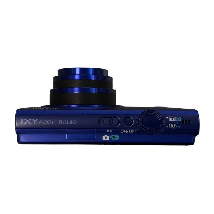 Canon デジタルカメラ ブルー 光学5倍ズーム 広角24mm Wi-Fi対応 キャノン SDカード IXY420F(BL) 中古 T1