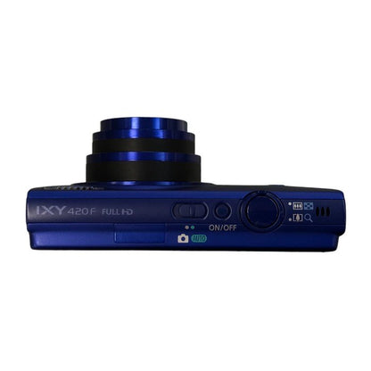 Canon デジタルカメラ ブルー 光学5倍ズーム 広角24mm Wi-Fi対応 キャノン SDカード IXY420F(BL) 中古 T1