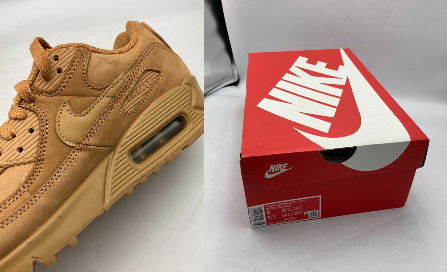 NIKE ナイキ エアマックス 90 プレミアム ウィンター トレック3 スニーカー FZ5102-299 サイズ23.5cm レディース 中古 D4