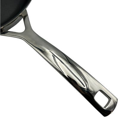 LE CREUSET ル・クルーゼ 24cm フライパン ステンレス IH 直火 キッチンツール 調理器具 料理 中古 W４