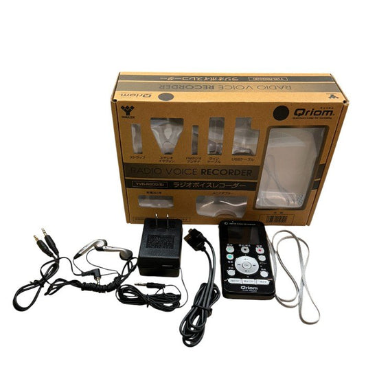 山善 YAMAZEN キュリオム AM/FM ラジオボイスレコーダー YVR-R600 ブラック ラジオ FM AM 録音 家電 中古 W４