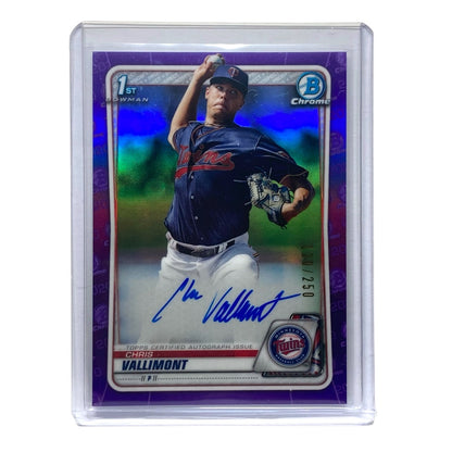 TOPPS MLBカード BOWMAN CHROME CHRIS VALLIMONT TWINS 120/250 #CPA-CV 中古 IT2