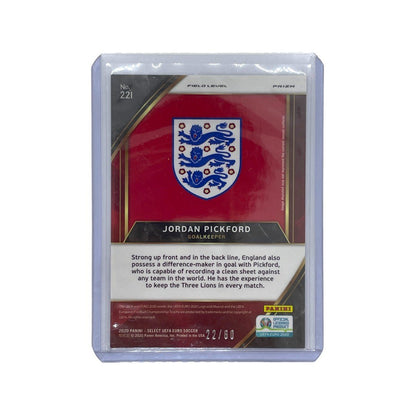PANINI サッカーカード SELECT UEFA EURO PRIZM FIELD LEVEL JORDAN PICKFORD ENGLAND 22/60 #221 中古 IT1