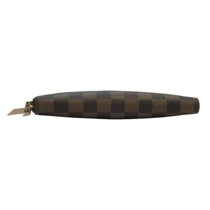 LOUIS VUITTON ルイヴィトン ポルトフォイユ クレマンス ダミエ 長財布 レディース ラウンドジップ クラッチバッグ ローズ・バレリーヌ N41626 中古 T1