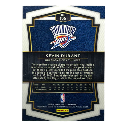 PANINI NBAカード SELECT KEVIN DURANT OKLAHOMA CITY THUNDER #156 中古 IT2