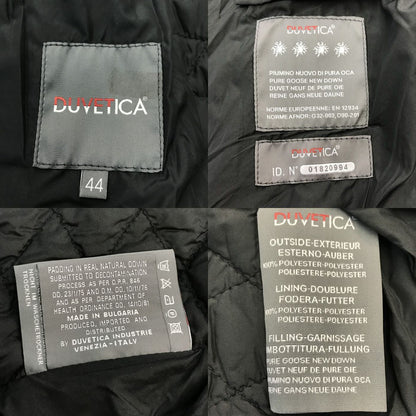DUVETICA デュベティカ PIRENE ダウンジャケット レディース キルティング ショート丈 軽量 薄手 2014年 ブラック 44サイズ D.3420.00/1150 中古 T1