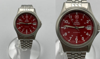 SWISS MILITARY スイスミリタリー 25石 裏スケルトン オートマティック 腕時計 5584 中古 D4