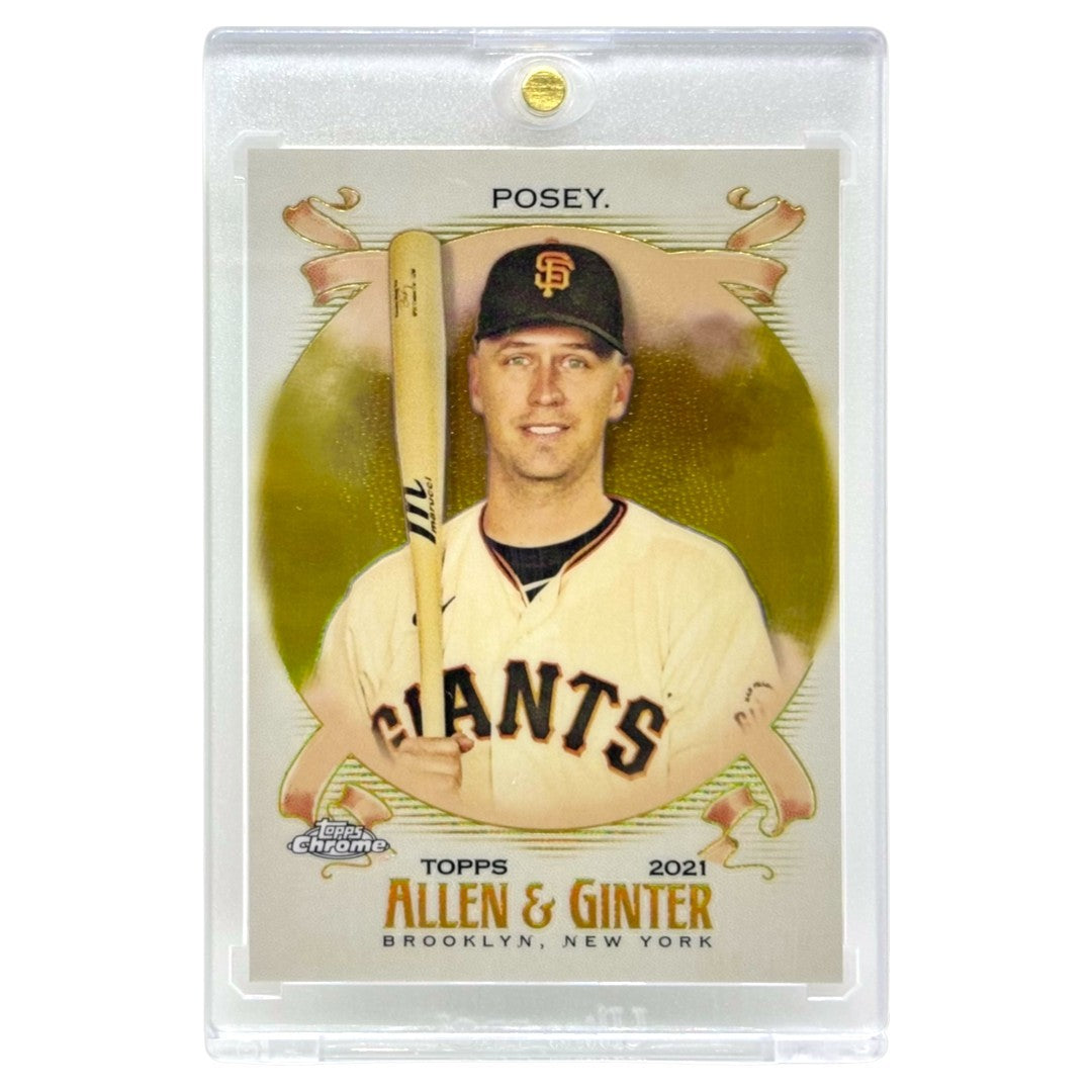 TOPPS MLBカード CHROME ALLEN & GINTER BUSTER POSEY SAN FRANCISCO GIANTS /50 #13 中古 IT1