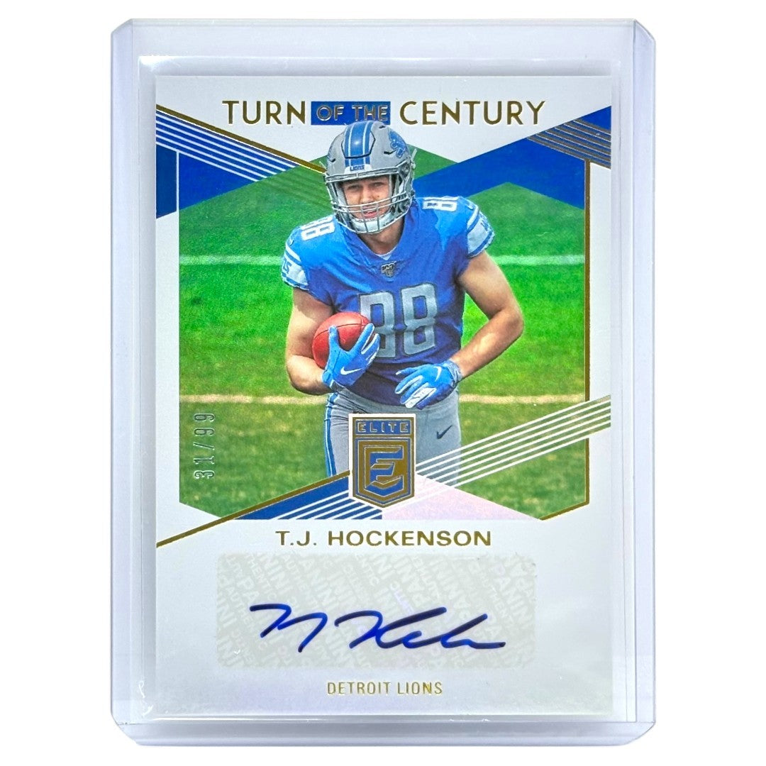 PANINI NFLカード DONRUSS ELITE T.J. HOCKENSON DETROIT LIONS /99 #TC-TJ 中古 IT1