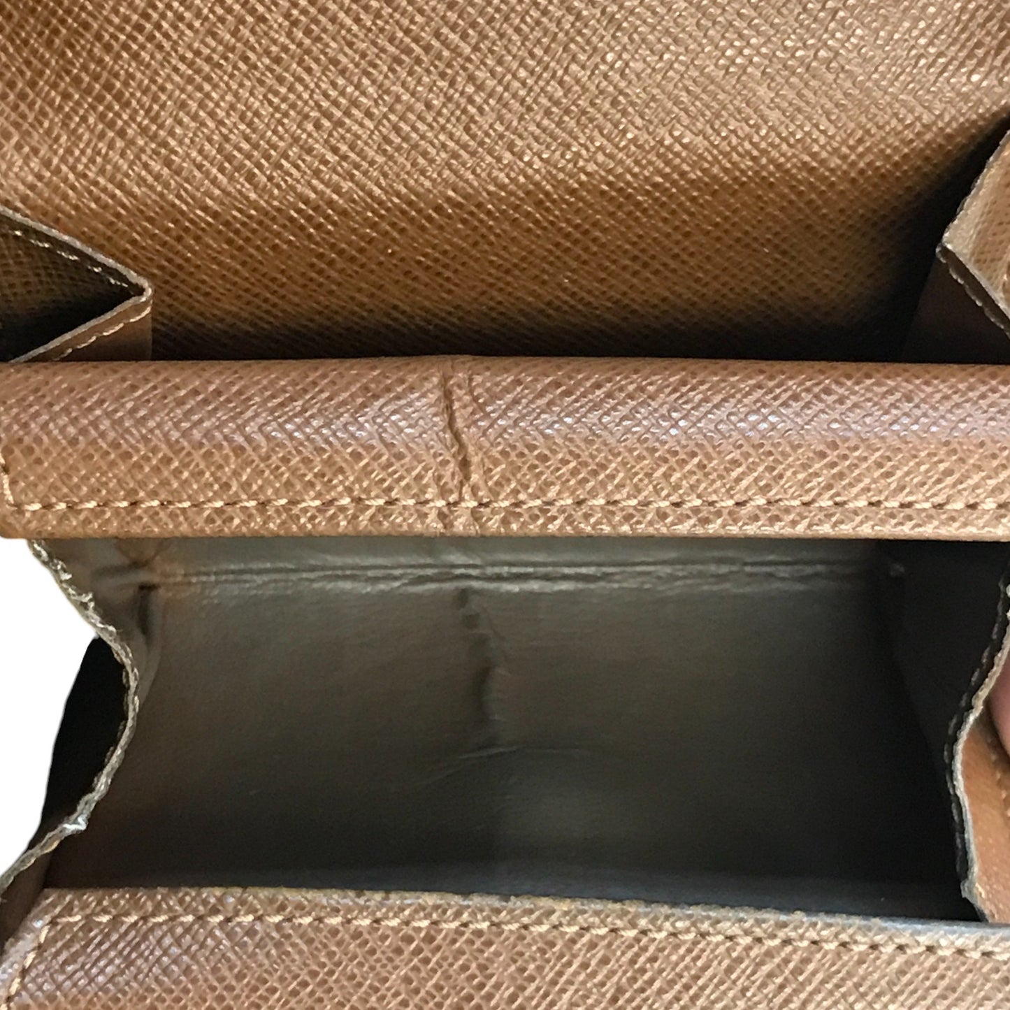 LOUIS VUITTON ルイヴィトン モノグラム ポルトモネ プラ コインケース ユニセックス ボタン開閉 小銭入れ ブラウン M61930 中古 T1