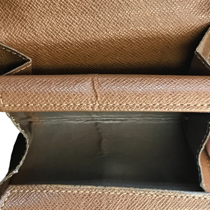 LOUIS VUITTON ルイヴィトン モノグラム ポルトモネ プラ コインケース ユニセックス ボタン開閉 小銭入れ ブラウン M61930 中古 T1