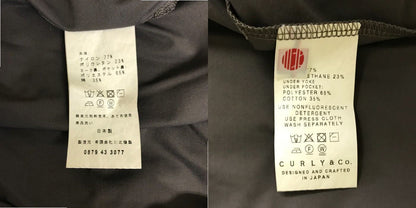 CURLY＆CO カーリーアンドシーオー セットアップ 2 トップス ボトムス パンツ メンズ グレー 半袖 夏 中古 W1