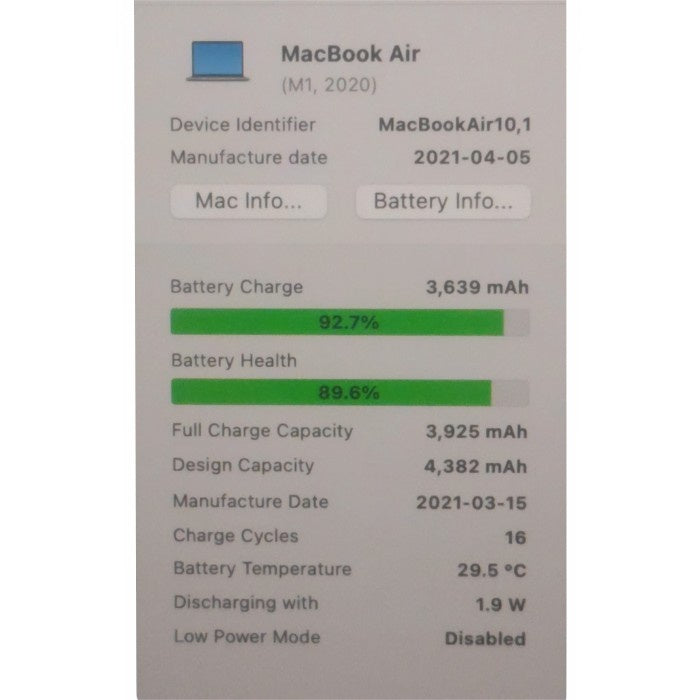 Apple アップル MacBook Air 13.3インチ 2020年モデル M1 A2337 MGNA3J/A 中古 H4