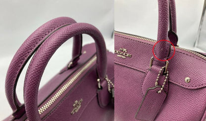 COACH コーチ ミニベネットサッチェル 2way ショルダー ボストンバッグ F57521 中古 D4