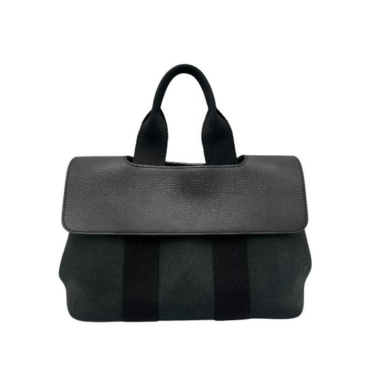 HERMES エルメス ヴァルパライソMM ハンドバッグ 鞄 ブランド レザー キャンバス レディース 中古 W４