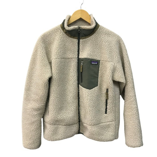 Patagonia パタゴニア キッズ レトロX ジャケット キッズ/レディース 秋冬 フリース パイル カーディガン ベージュ/カーキ XXL(16-18) 65625 中古 T1