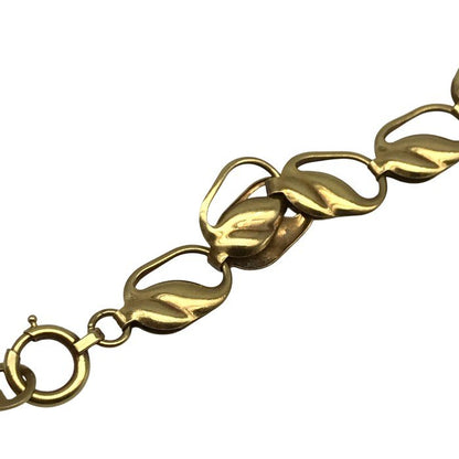 K18 ネックレスチェーン レディース リーフデザインチェーン ゴールド 40cm 中古 T1