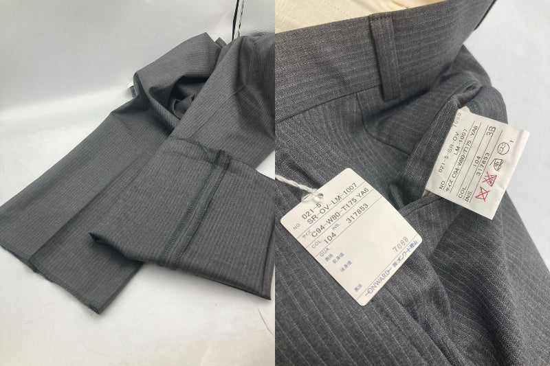J.PRESS ジェイプレス PRESSCLUSIVE 3釦 ピンストライプ 背抜き セットアップ サイズYA6 メンズ 中古 D4