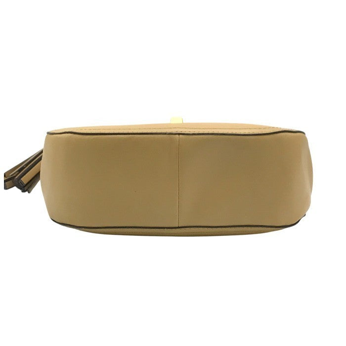 COACH コーチ ハンドバッグ レディース レザー 2way 斜め掛け ショルダー ターンロック ベージュ 22382 中古 T1