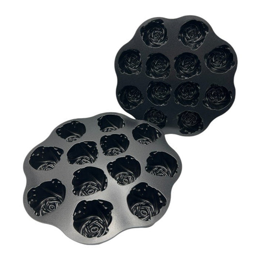 NORDIC WARE ノルディックウェア スイートローズ 型 2個セット ケーキ型 パン型 お菓子 製菓 バラ 薔薇 中古 W４