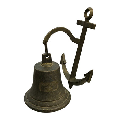 SK GOBEN 1916 ドアベル 真鍮 錨 イカリ アンティーク 呼び鈴 中古 T1