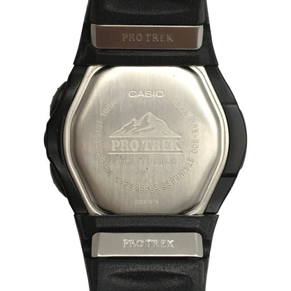 CASIO PROTREK 腕時計 メンズ デジタル タフソーラー オートライト トレッキング シルバー/ブラック PRS-200-1JF 中古 T1