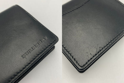 BURBBERRY バーバリー レザー コインケース/小銭入れ ブラック 中古 D4