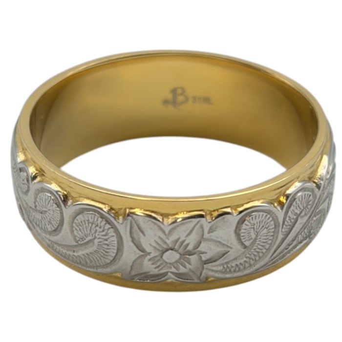 BLESS ブレス ハワイアンジュエリー リング 23号 指輪 メンズ レディース アクセサリー おしゃれ ステンレススチール 中古 W1